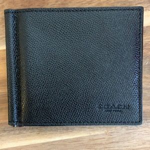 COPY - Coach 8 card black leather wallet